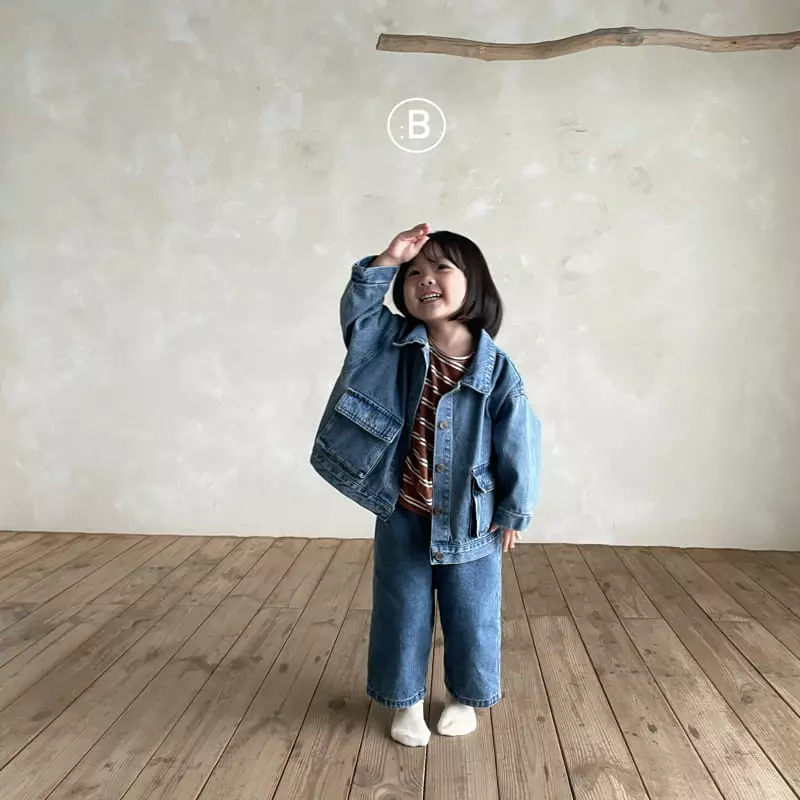 Bella Bambina - Korean Children Fashion - #childrensboutique - Aro Denim Jacket - 6