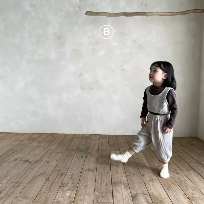 Bella Bambina - Korean Children Fashion - #designkidswear - Nerdy Waffle Crop Set - 3