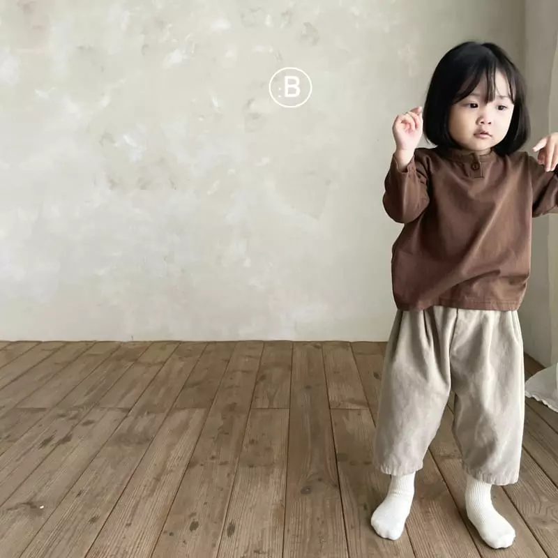 Bella Bambina - Korean Children Fashion - #designkidswear - Something Button Tee - 10