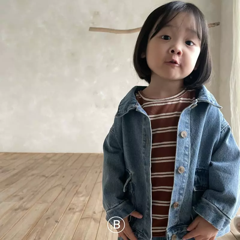 Bella Bambina - Korean Children Fashion - #designkidswear - Aro Denim Jacket - 7