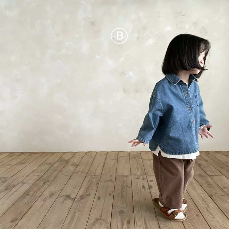 Bella Bambina - Korean Children Fashion - #discoveringself - Rosie Denim Shirt - 4