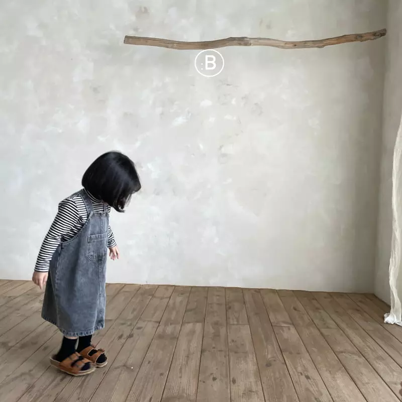 Bella Bambina - Korean Children Fashion - #fashionkids - Nimo Denim One-piece - 3