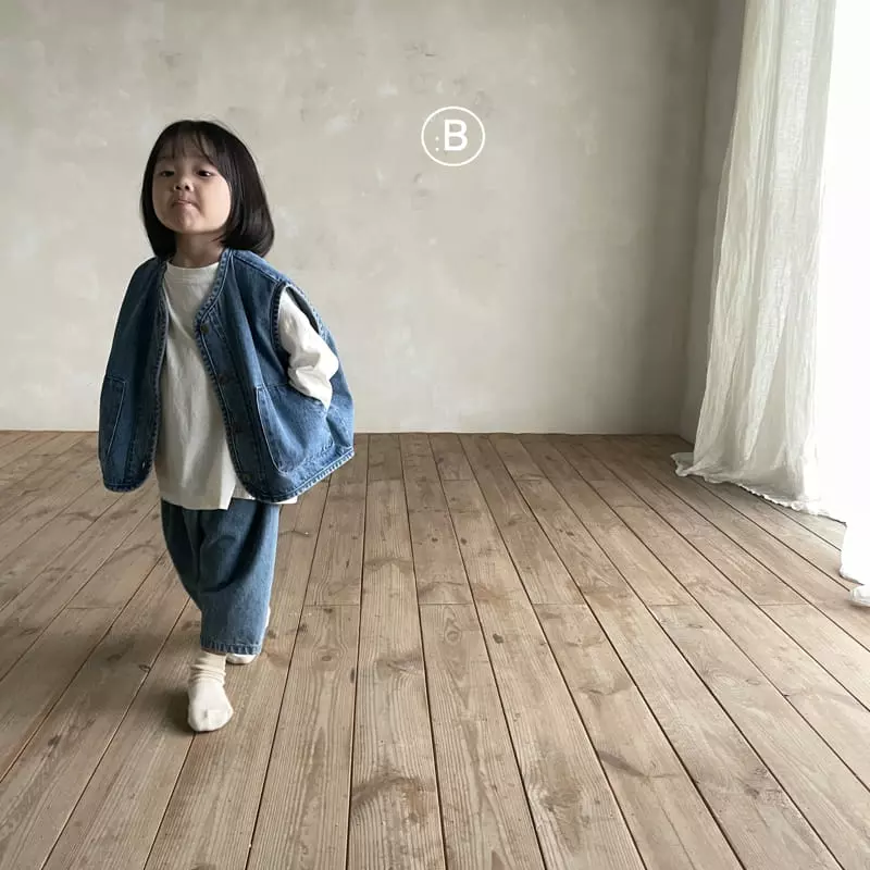 Bella Bambina - Korean Children Fashion - #fashionkids - Bella Denim Vest - 10