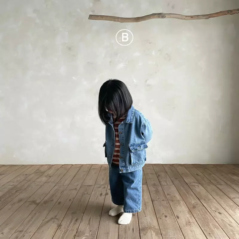 Bella Bambina - Korean Children Fashion - #fashionkids - Aro Denim Jacket - 9