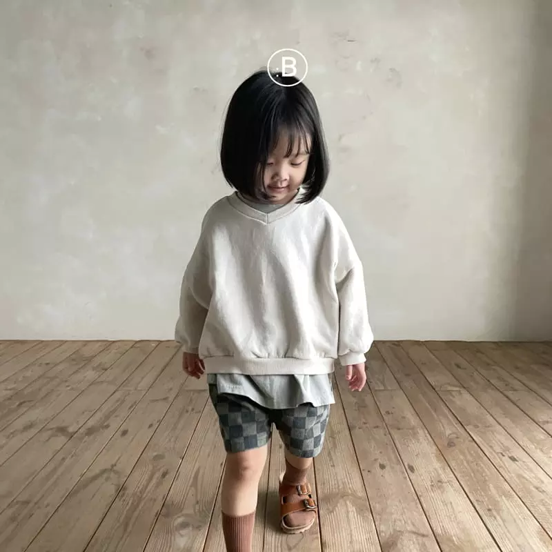 Bella Bambina - Korean Children Fashion - #kidsshorts - V Neck Sweatshirt - 8