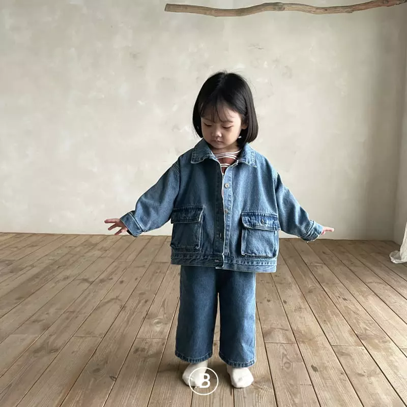 Bella Bambina - Korean Children Fashion - #kidsstore - Aro Denim Jacket - 11