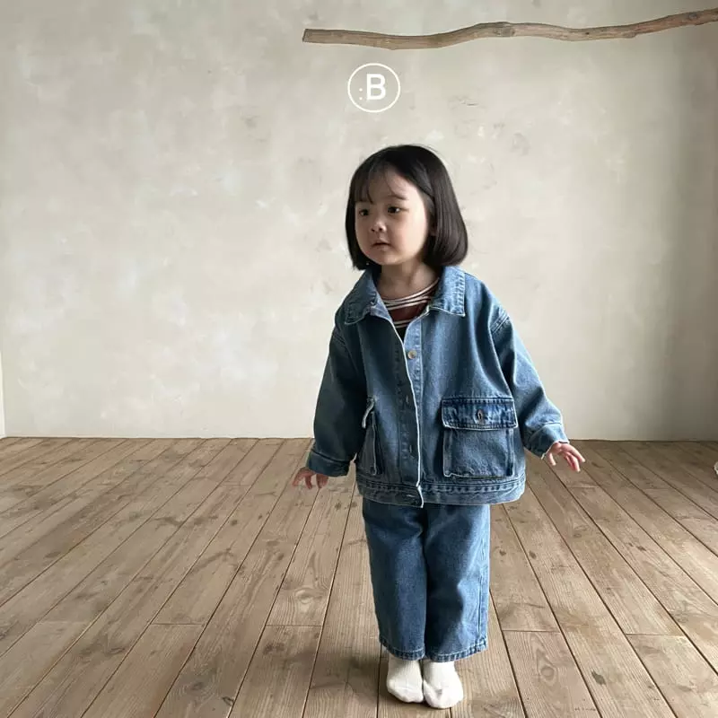 Bella Bambina - Korean Children Fashion - #kidzfashiontrend - Aro Denim Jacket - 12