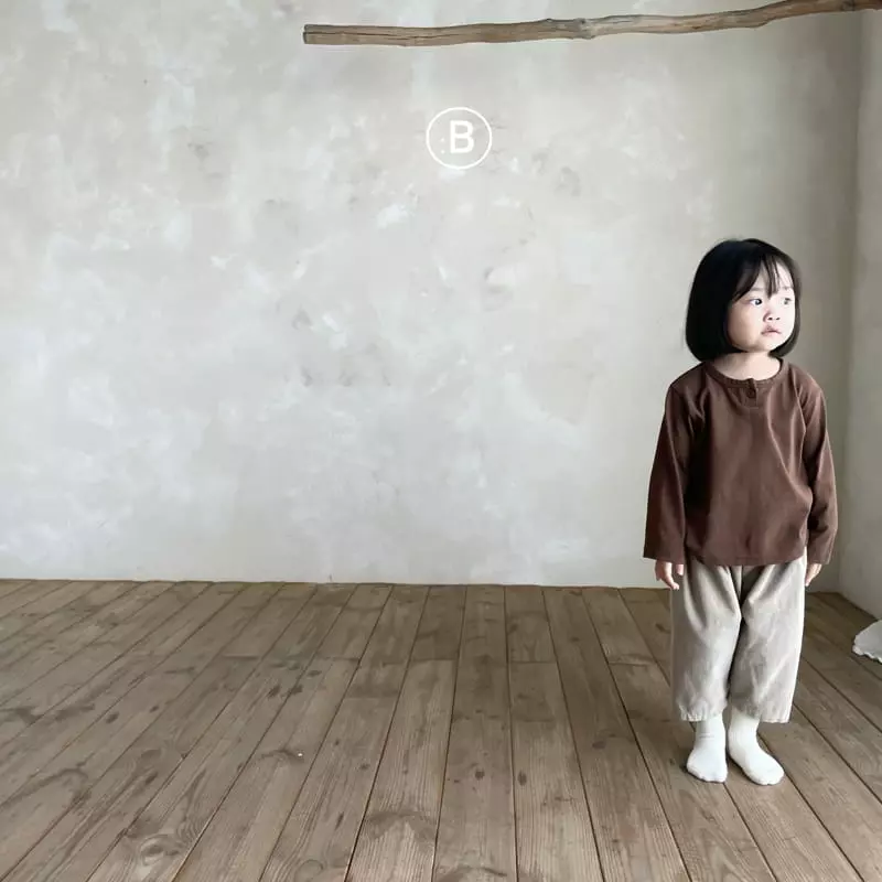 Bella Bambina - Korean Children Fashion - #magicofchildhood - Something Button Tee - 2