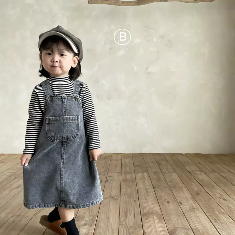Bella Bambina - Korean Children Fashion - #magicofchildhood - Nimo Denim One-piece - 9