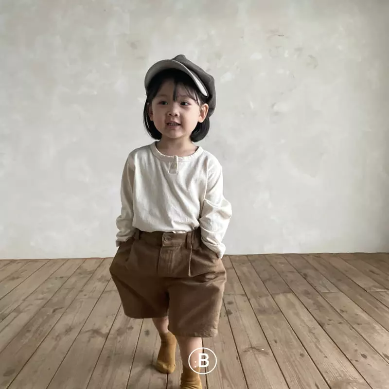 Bella Bambina - Korean Children Fashion - #minifashionista - Something Button Tee - 3