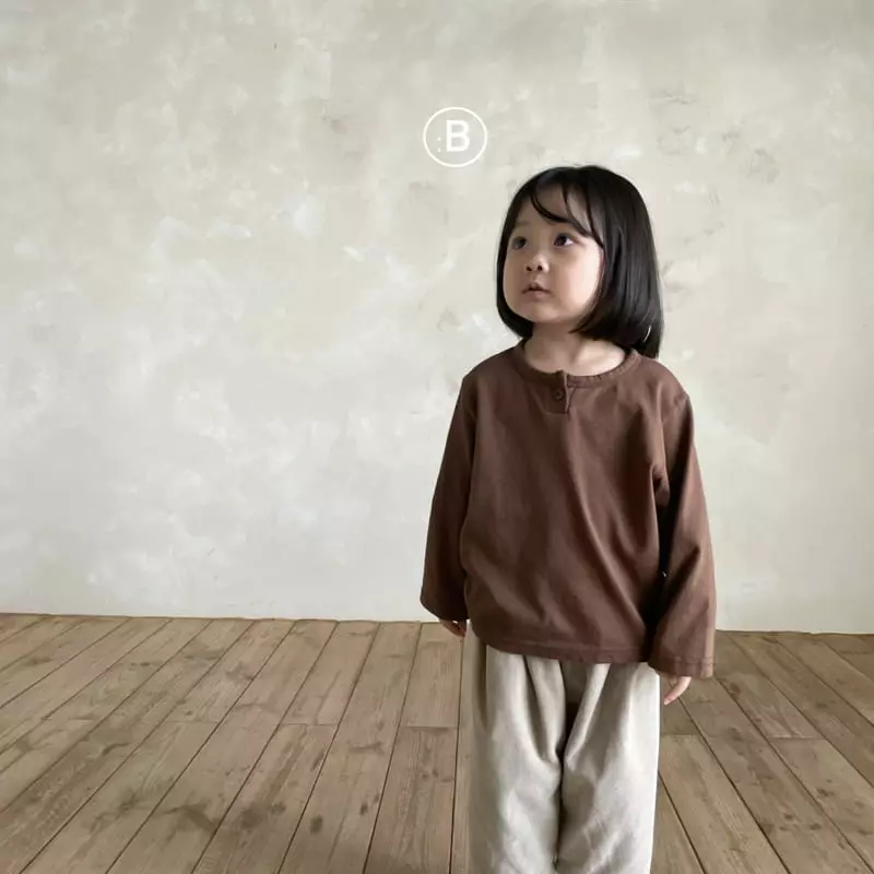 Bella Bambina - Korean Children Fashion - #minifashionista - Something Button Tee - 4