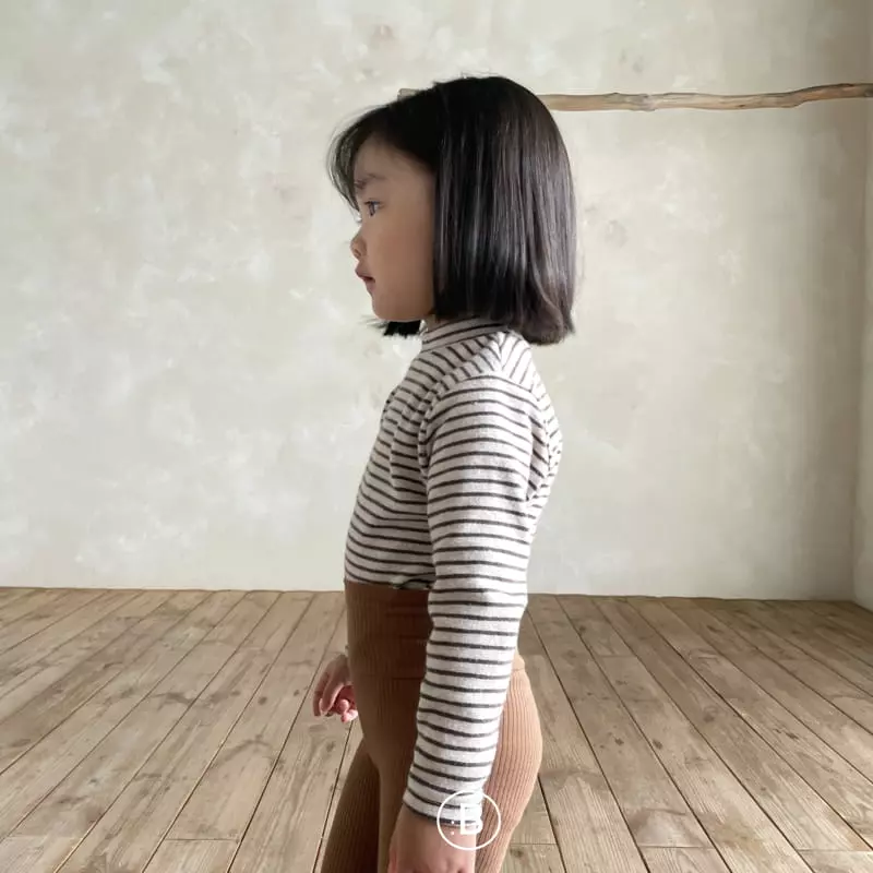Bella Bambina - Korean Children Fashion - #prettylittlegirls - Stripes Half Tee - 2