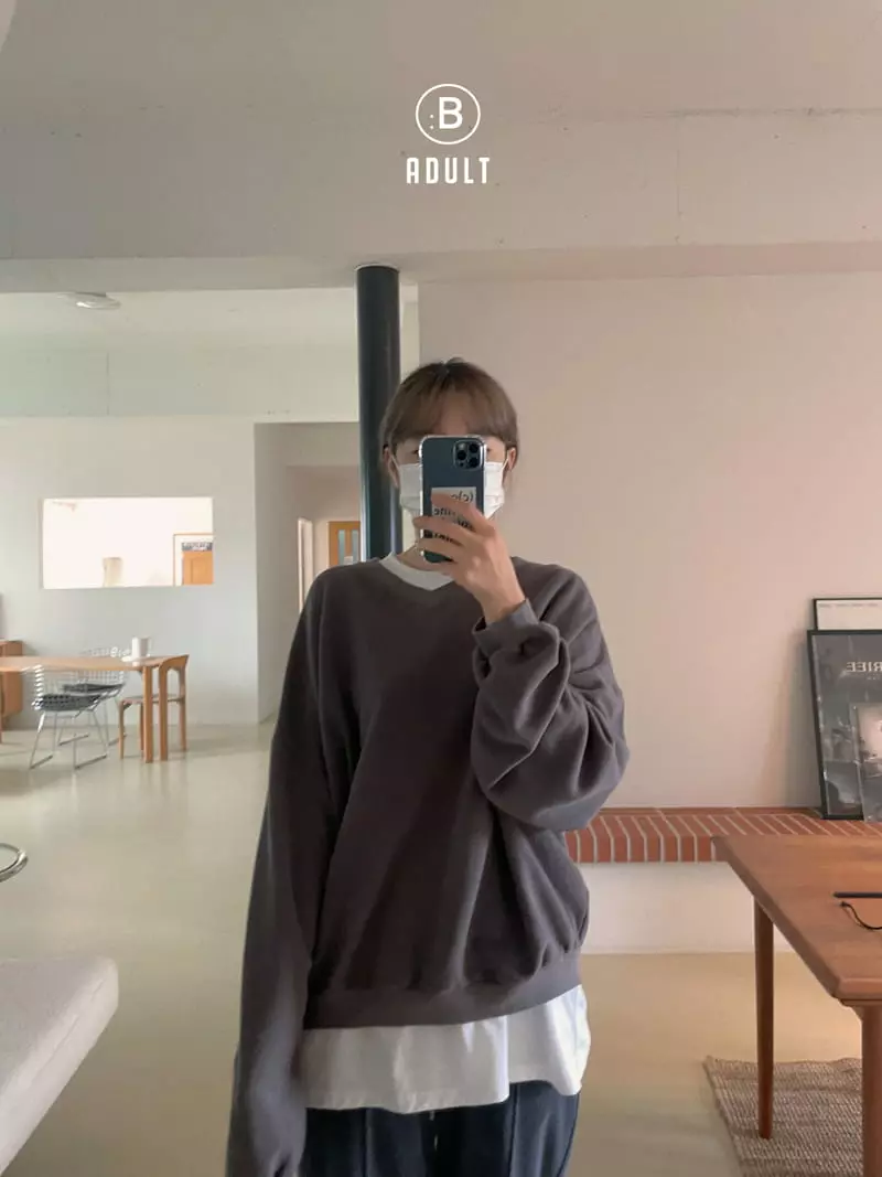 Bella Bambina - Korean Women Fashion - #momslook - Mom V Sweatshirt