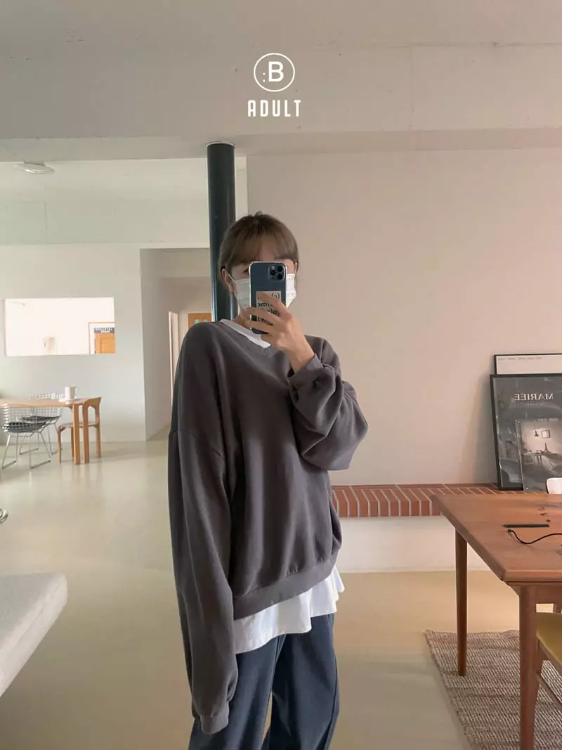 Bella Bambina - Korean Women Fashion - #restrostyle - Mom V Sweatshirt - 7