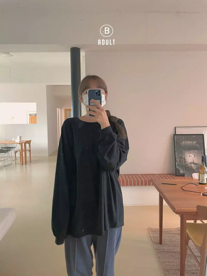 Bella Bambina - Korean Women Fashion - #vintageinspired - Mom Basic Tee - 5