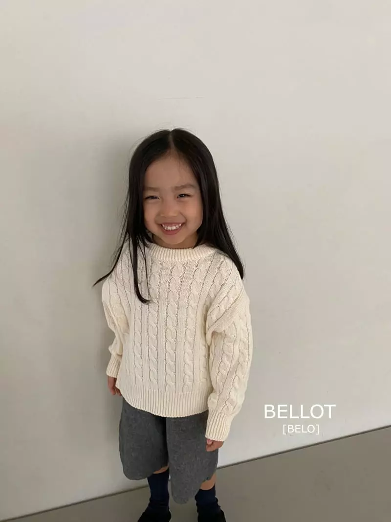 Bellot - Korean Children Fashion - #childofig - Pepe Rounf Knit Tee - 2