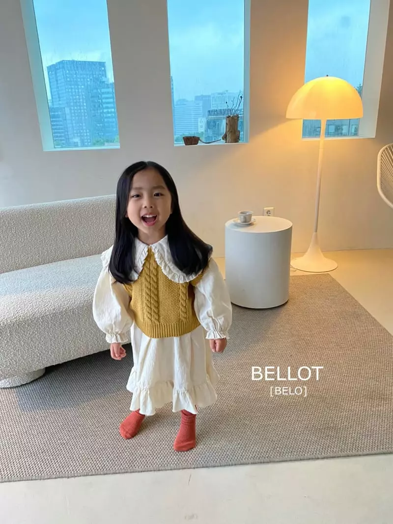 Bellot - Korean Children Fashion - #childrensboutique - Collar One-piece - 8