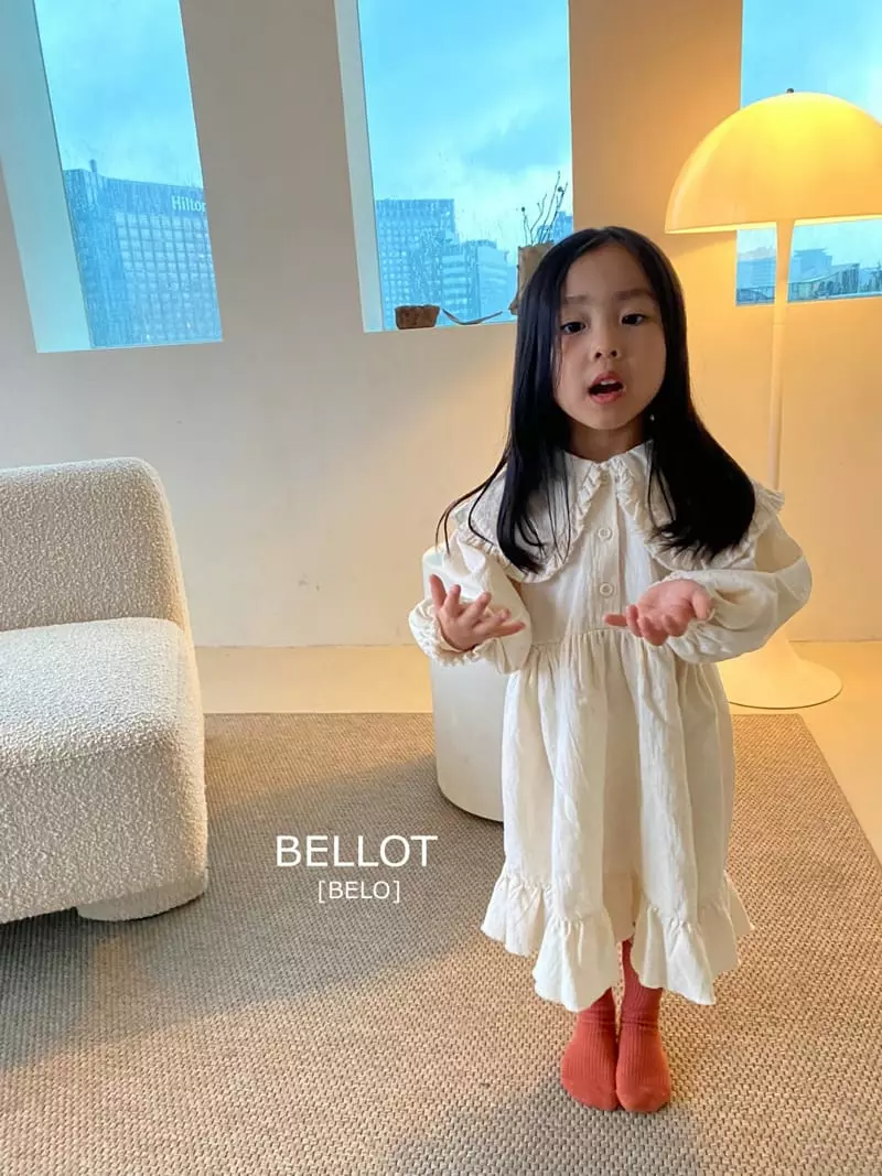 Bellot - Korean Children Fashion - #minifashionista - Collar One-piece - 2