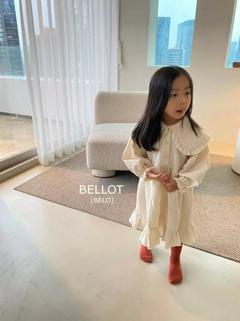 Bellot - Korean Children Fashion - #prettylittlegirls - Collar One-piece - 3