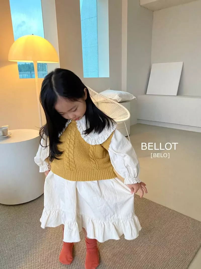 Bellot - Korean Children Fashion - #stylishchildhood - Collar One-piece - 6