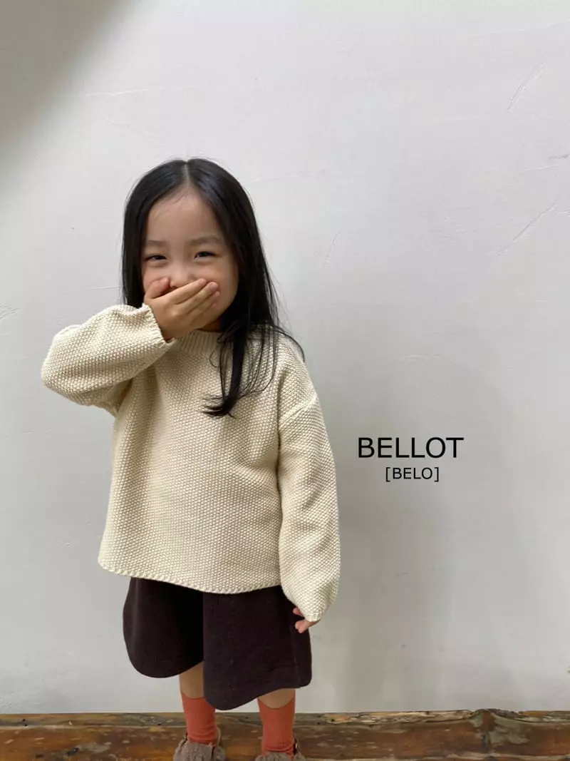 Bellot - Korean Children Fashion - #toddlerclothing - Powder Round Knit - 4