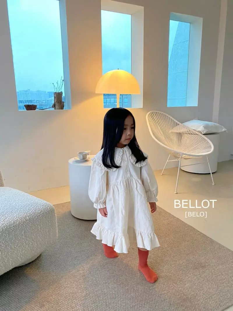 Bellot - Korean Children Fashion - #prettylittlegirls - Collar One-piece - 4