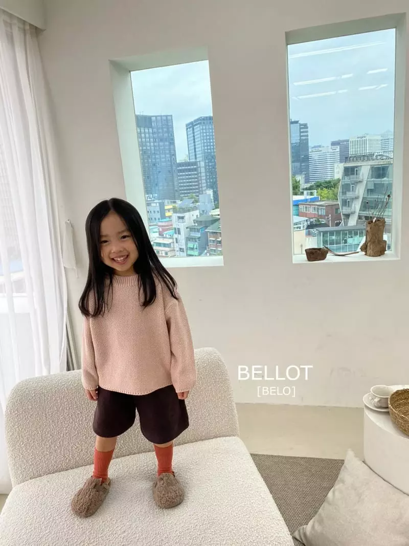 Bellot - Korean Children Fashion - #todddlerfashion - Powder Round Knit - 2