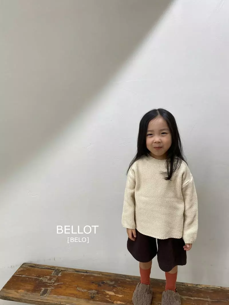 Bellot - Korean Children Fashion - #toddlerclothing - Powder Round Knit - 3