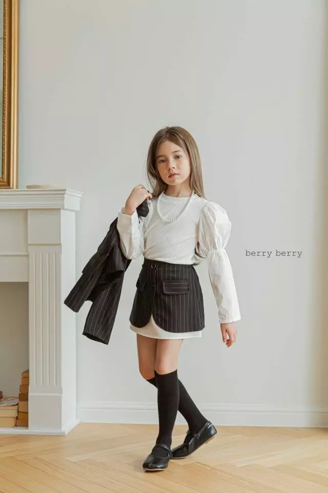 Berry Berry - Korean Children Fashion - #designkidswear - Puff Tee - 3
