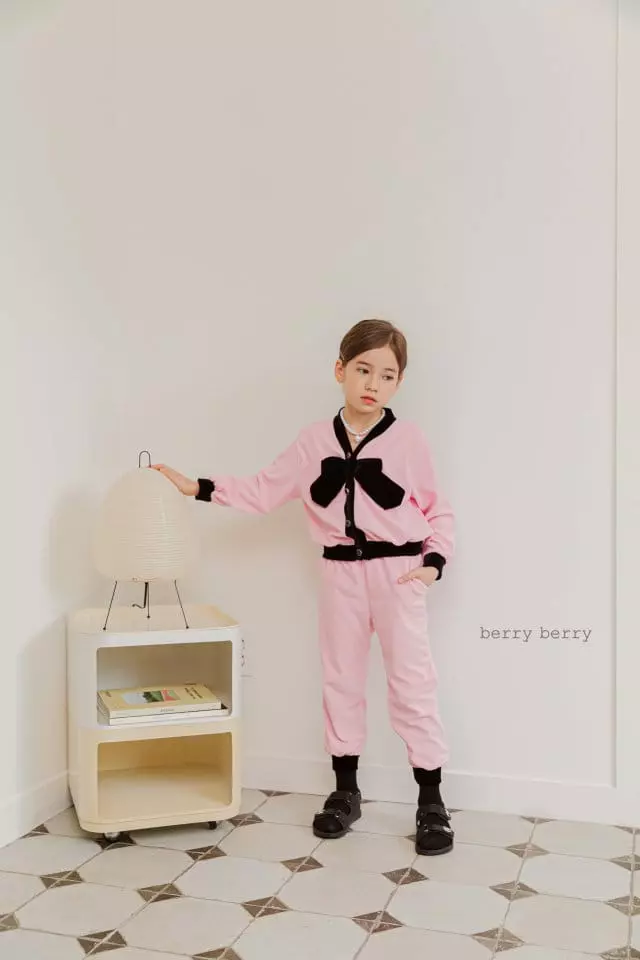 Berry Berry - Korean Children Fashion - #fashionkids - Pussiong Top Bottom Set - 11