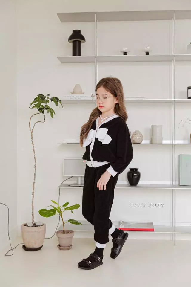 Berry Berry - Korean Children Fashion - #littlefashionista - Pussiong Top Bottom Set - 2