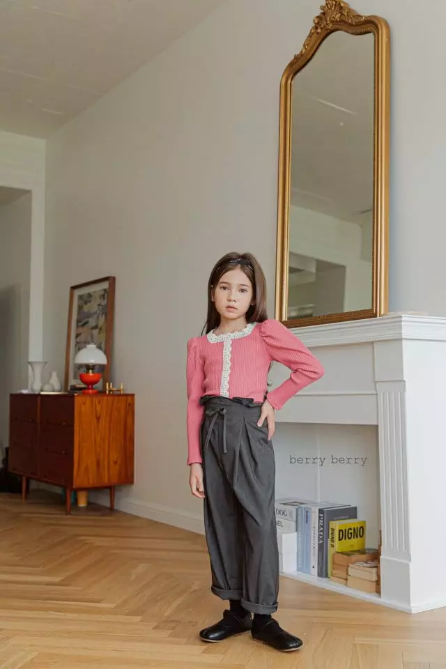 Berry Berry - Korean Children Fashion - #magicofchildhood - Love Rib Tee - 2