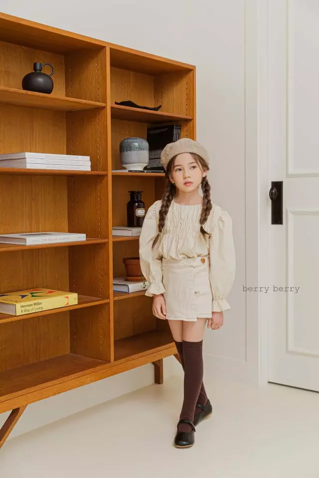 Berry Berry - Korean Children Fashion - #minifashionista - Wrap Button Pants - 6