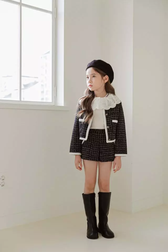 Berry Berry - Korean Children Fashion - #minifashionista - Rib Lace Tee - 10