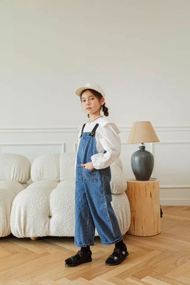Berry Berry - Korean Children Fashion - #magicofchildhood - Denim Dungarees - 4