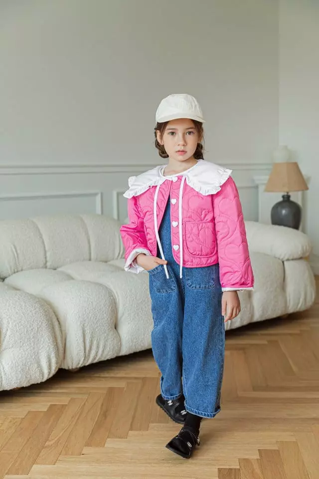 Berry Berry - Korean Children Fashion - #stylishchildhood - Heart Quilting Jacket - 8