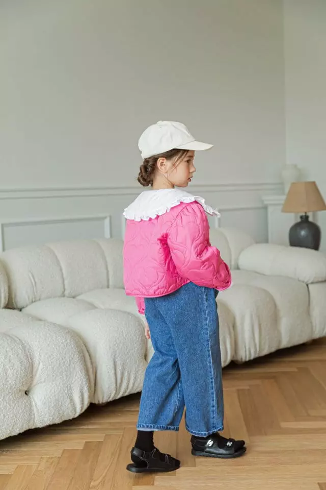 Berry Berry - Korean Children Fashion - #toddlerclothing - Heart Quilting Jacket - 7