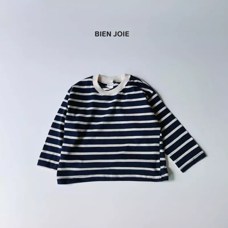 Bien Joie - Korean Children Fashion - #Kfashion4kids - Byeing Stripes Tee - 2