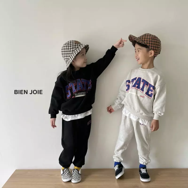 Bien Joie - Korean Children Fashion - #Kfashion4kids - State Top Bottom Set - 5