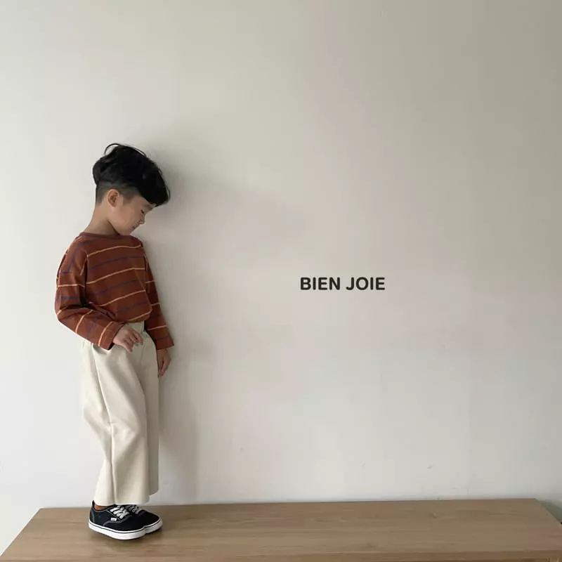 Bien Joie - Korean Children Fashion - #designkidswear - Memo Stripes Tee - 9