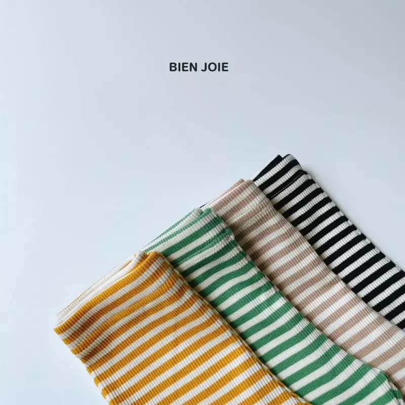 Bien Joie - Korean Children Fashion - #kidsshorts - Oz Stripes Leggings - 3