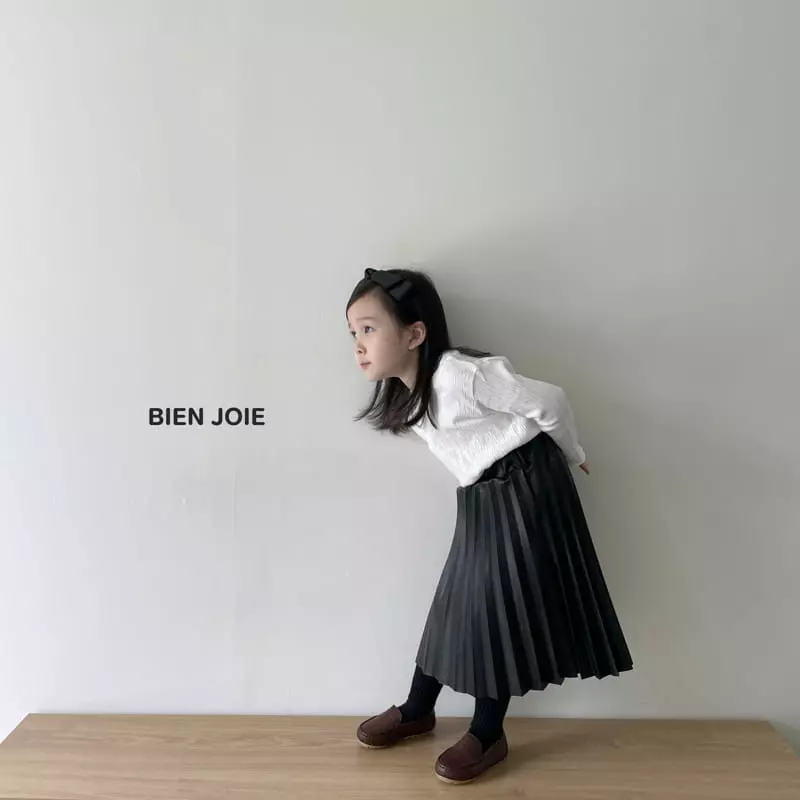 Bien Joie - Korean Children Fashion - #kidsstore - Falling Wrinkle Skirt - 12