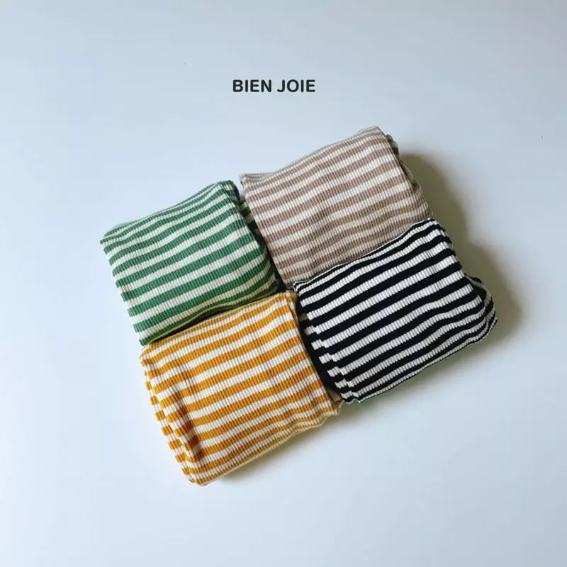 Bien Joie - Korean Children Fashion - #kidsshorts - Oz Stripes Leggings - 4