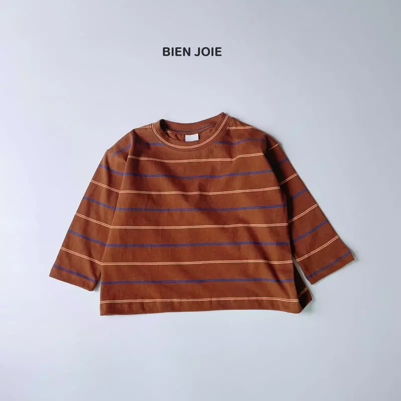 Bien Joie - Korean Children Fashion - #minifashionista - Memo Stripes Tee - 2