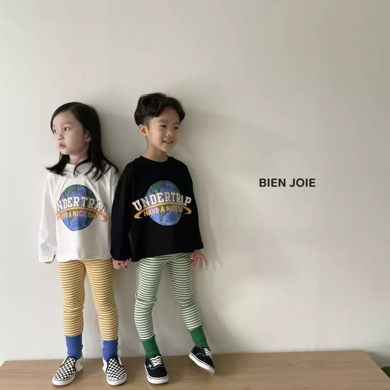 Bien Joie - Korean Children Fashion - #minifashionista - Oz Stripes Leggings - 9