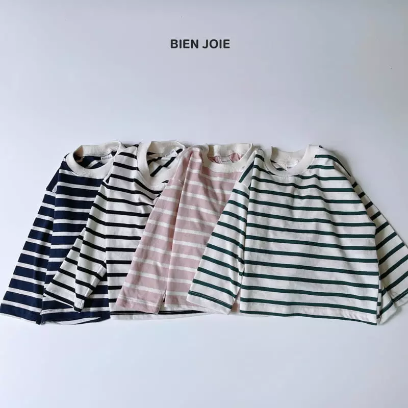 Bien Joie - Korean Children Fashion - #minifashionista - Byeing Stripes Tee - 5