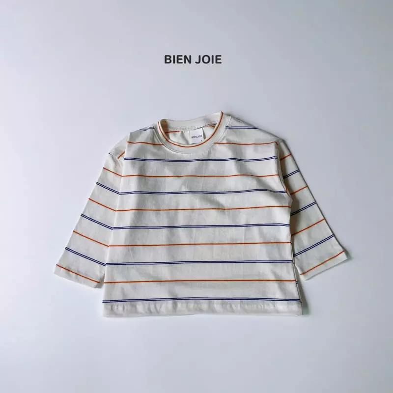 Bien Joie - Korean Children Fashion - #prettylittlegirls - Memo Stripes Tee - 3