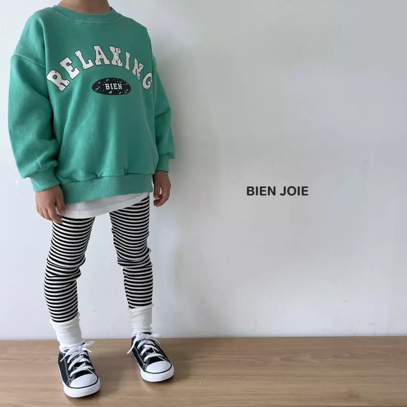 Bien Joie - Korean Children Fashion - #prettylittlegirls - Oz Stripes Leggings - 10