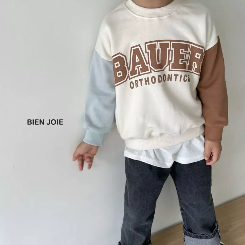 Bien Joie - Korean Children Fashion - #prettylittlegirls - Lonner Color Sweatshirt - 3