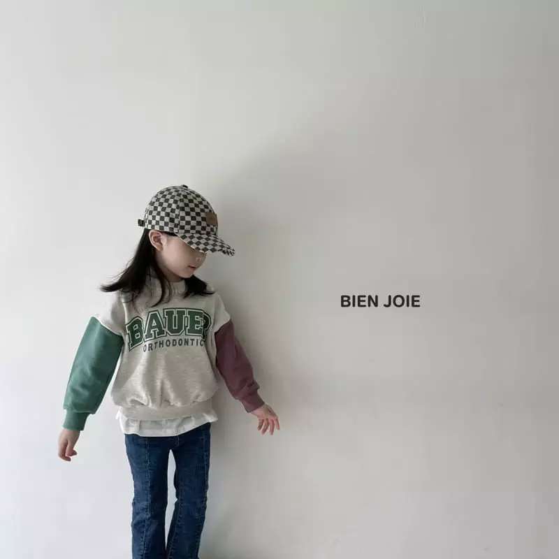 Bien Joie - Korean Children Fashion - #stylishchildhood - Lonner Color Sweatshirt - 6